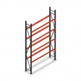 Bandenstelling grootvak AR 3000x1610x400mm (hxbxd) 4 niveaus antraciet beginsectie