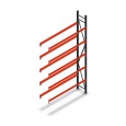 Bandenstelling grootvak AR 3000x1610x400mm (hxbxd) 5 niveaus antraciet aanbouwsectie