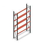 Bandenstelling grootvak AR 3000x1610x500mm (hxbxd) 4 niveaus antraciet beginsectie