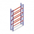 Bandenstelling grootvak AR 3000x1610x500mm (hxbxd) 4 niveaus blauw beginsectie