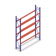 Bandenstelling grootvak AR 3000x2010x500mm (hxbxd) 4 niveaus blauw beginsectie