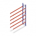Bandenstelling grootvak AR 3000x2010x500mm (hxbxd) 5 niveaus blauw aanbouwsectie