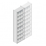 Beginsectie gebruikte Dexion legbordstelling 3500x1000x500 9 niveaus