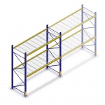 Beginsectie Gebruikte Esmena palletstelling 3000x2805x1100 - 2 niveaus+roosters