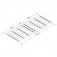 Draadroosterlegbord AR niveau 2x 1340x1100mm