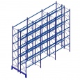 Dubbele voordeelrij gebruikte Hovuma palletstelling 2x 7130x8440x870