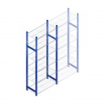 Beginsectie gebruikte Bosal legbordstelling Blauw/verzinkt 2300x1020x500 Gebruikt