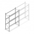 Gebruikte Dexion palletstelling 4150x2700x800, 3 niveaus beginsectie