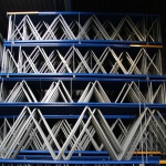 Gebruikte JH Esmena palletstelling 4100x2776x1100mm (hxbxd) - 3 niveaus aanbouwsectie