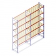 Gebruikte JH Esmena palletstelling 6500x2700x900mm (hxbxd) 5 niveaus aanbouwsectie