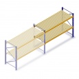 Gebruikte Jungheinrich Delta palletstelling 2500x2700x900 mm (hxbxd) - 2 niveaus aanbouwsectie