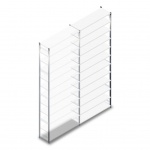 Gebruikte Link51 Euro legbordstelling 3600x1250x400mm (hxbxd) 12 niveaus aanbouwsectie