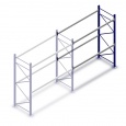 Gebruikte palletstelling Redirack 3000x2900x900 2 niveaus aanbouwsectie