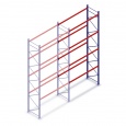 Gebruikte palletstelling Redirack 6000x2700x900mm (hxbxd) 4 niveaus aanbouwsectie