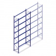 Gebruikte Polypal palletstelling 7500x3000x950mm (hxbxd) - 6 niveaus beginsectie