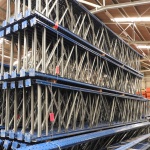 Gebruikte Ramada palletstelling 4500x3600x1000 mm (hxbxd) - 3 niveaus incl. vlonders aanbouwsectie