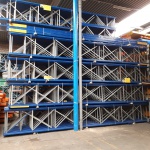 Gebruikte Standard palletstelling 3100x2700x900mmmm (hxbxd) - 3 niveaus aanbouwsectie