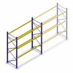 Gebruikte Standard palletstelling 3100x2700x900mmmm (hxbxd) - 3 niveaus beginsectie