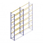 Gebruikte Standard palletstelling 7010x2700x900mmmm (hxbxd) - 5 niveaus beginsectie