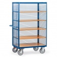 Kastwagen 750 kg 1200x780 met 5 etages en draadgaas wanden