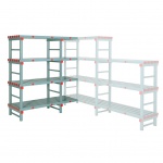 Kunststof hoekstelling 1670x1200x500, 4 niveaus