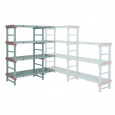 Kunststof hoekstelling 2050x1200x500, 5 niveaus 