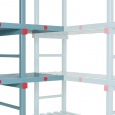 Kunststof hoekstelling 2450x1200x400, 5 niveaus 