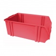 Kunststof stapelbak, Plastic magazijnbak A5 500x300x180 rood