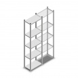 Legbordstelling Light Duty 2000x550x300, 5 niveaus metaal verzinkt, 80 kg beginsectie