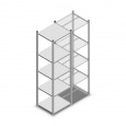 Legbordstelling Light Duty 2000x550x500, 5 niveaus metaal verzinkt, 180 kg beginsectie