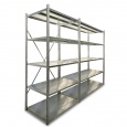 Legbordstelling Light Duty 2000x850x400, 5 niveaus metaal verzinkt, 160 kg beginsectie