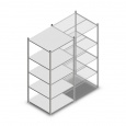 Legbordstelling Light Duty 2000x850x800, 5 niveaus metaal verzinkt, 200 kg beginsectie