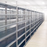 Legbordstelling Light Duty 2500x1000x300, 5 niveaus metaal verzinkt, 40 kg beginsectie