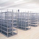 Legbordstelling Light Duty 2500x1000x300, 5 niveaus metaal verzinkt, 40 kg beginsectie
