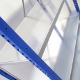 Legbordstelling Medium Duty 2000x1000x300, 4 niveaus metaal blauw, 90 kg beginsectie