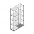 Legbordstelling Medium Duty 2000x550x400 (hxbxd) 5 niveaus metaal verzinkt 120 kg beginsectie