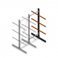 Lichte draagarmstelling dubbelzijdig 2000x750x500 aanbouwsectie
