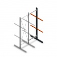 Lichte draagarmstelling dubbelzijdig 2500x750x500 aanbouwsectie