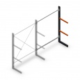 Lichte draagarmstelling enkelzijdig 2000x1500x600 aanbouwsectie