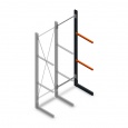 Lichte draagarmstelling enkelzijdig 2500x750x600 aanbouwsectie
