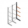 Lichte draagarmstelling enkelzijdig 2500x750x600 aanbouwsectie