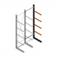 Lichte draagarmstelling enkelzijdig 2500x750x600 aanbouwsectie