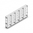 Voordeelrij Legbordstelling Heavy Duty 2500x5000x400, 6 niveaus metaal verzinkt 250 kg