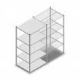 Legbordstelling Medium Duty 2000x1000x800, 5 niveaus metaal verzinkt, 180 kg beginsectie