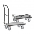 Opklapbare plateauwagen, magazijnwagen 250 kg 720x450 antraciet