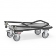 Opklapbare plateauwagen, magazijnwagen 250 kg 720x450 antraciet