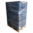 Palletaanbieding 96 gebruikte kunststof stapelbakken, kratten 300x200x150 donkerblauw