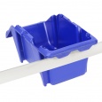 Palletaanbieding 300 Begra stapelbare en nestbare kunststof magazijnbakken type S4, 300x200x130 blauw