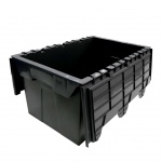 Palletaanbieding 72 gebruikte distributiebak, transportbak 600x400x300 mm (lxbxh) antraciet