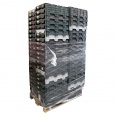 Palletaanbieding 80 gebruikte distributiebak, transportbak 600x400x300 mm (lxbxh) diverse kleuren